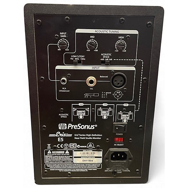 Used PreSonus ERIS E 5 Powered Monitor