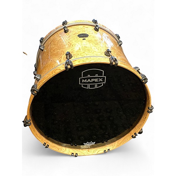 Used Mapex 5 Piece Saturn VI Natural Mapa Burl Drum Kit