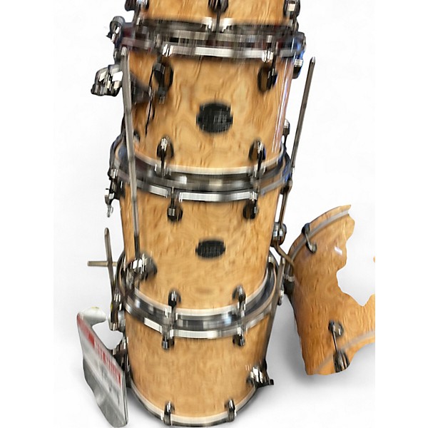 Used Mapex 5 Piece Saturn VI Natural Mapa Burl Drum Kit