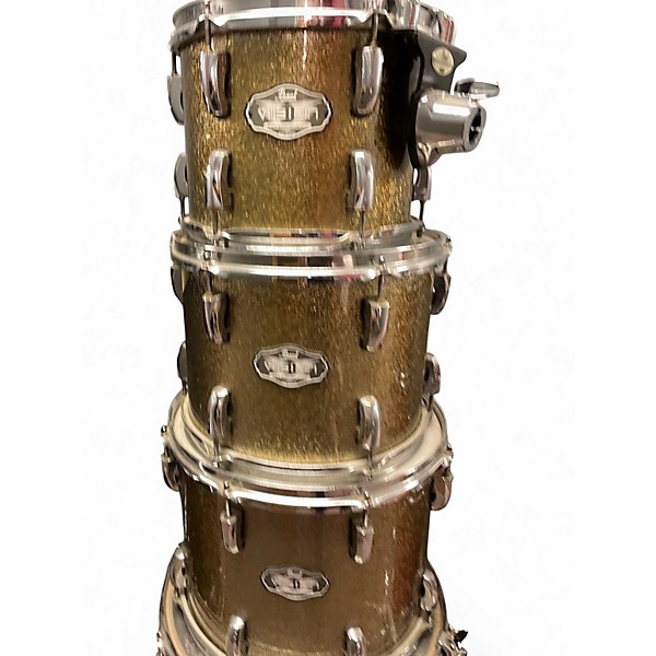 Used Pearl 5 Piece Vision Silver Sparkle Drum Kit
