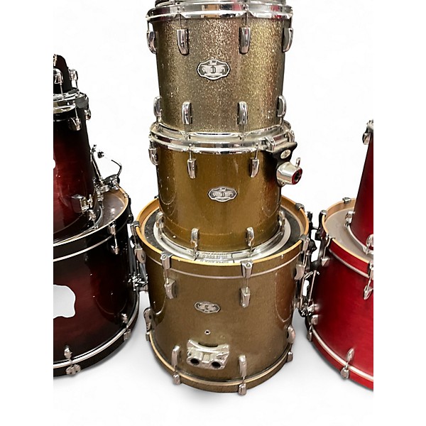 Used Pearl 5 Piece Vision Silver Sparkle Drum Kit