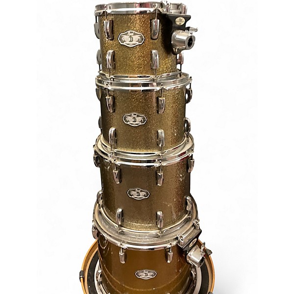 Used Pearl 5 Piece Vision Silver Sparkle Drum Kit