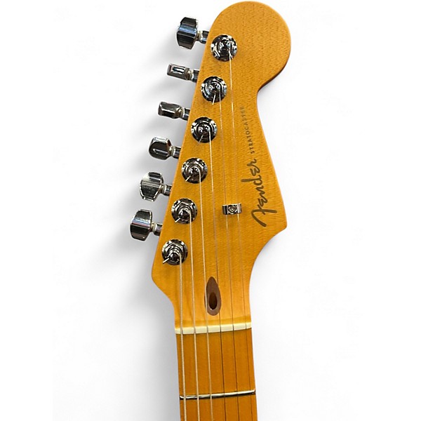 Used Fender american ultra II stratocaster HSS sinister red Solid Body Electric Guitar