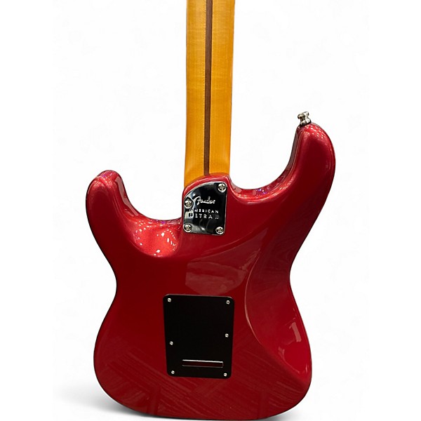 Used Fender american ultra II stratocaster HSS sinister red Solid Body Electric Guitar