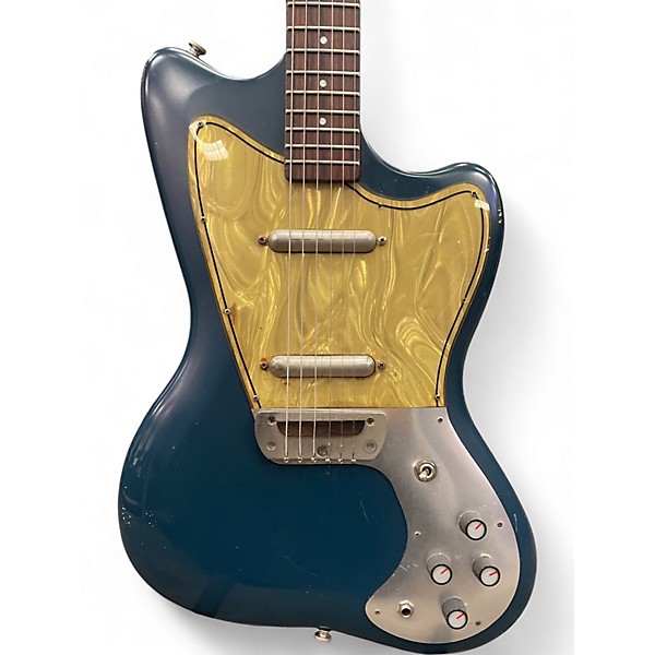 Used Danelectro Dead-On '67 Blue Solid Body Electric Guitar