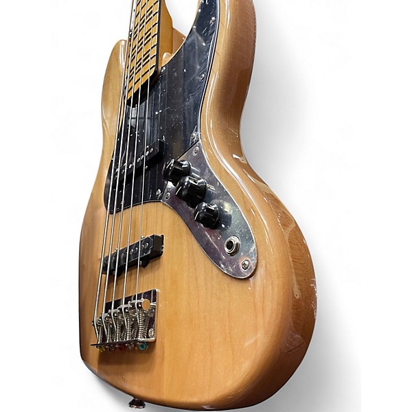 Used Squier Classic Vibe 70s Jazz Bass 5 Natural Electric Bass Guitar