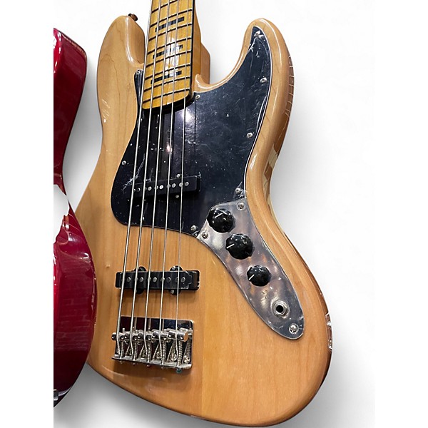 Used Squier Classic Vibe 70s Jazz Bass 5 Natural Electric Bass Guitar