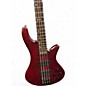 Used Schecter Guitar Research C4 Custom Trans Crimson Red Electric Bass Guitar