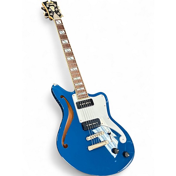 Used D'Angelico Bedford SH Deluxe Blue Hollow Body Electric Guitar