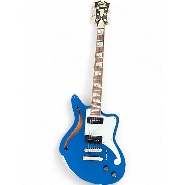 Used D'Angelico Bedford SH Deluxe Blue Hollow Body Electric Guitar