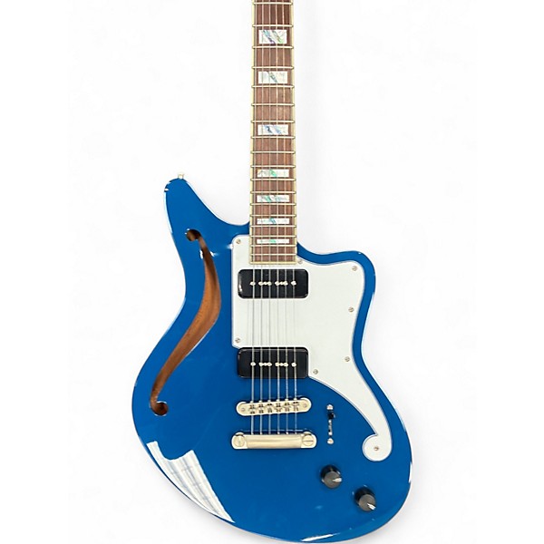 Used D'Angelico Bedford SH Deluxe Blue Hollow Body Electric Guitar