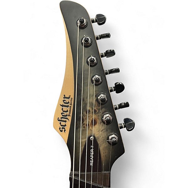 Used Schecter Guitar Research Reaper 7 Sky Burst Solid Body Electric Guitar