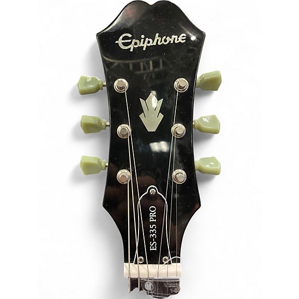 Used Epiphone ES335 Pro Black Hollow Body Electric Guitar