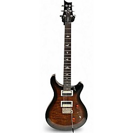 Used PRS SE Custom 24 Black and Gold Solid Body Electric Guitar