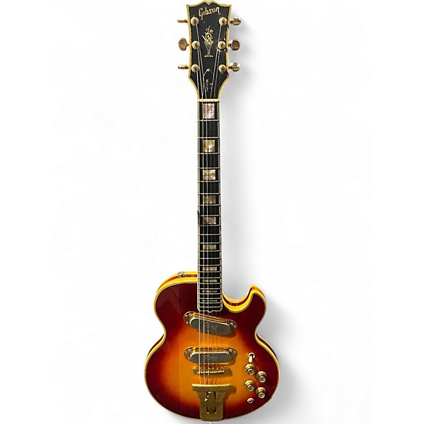 Vintage 1970s Gibson Custom L-5 cherryburst Solid Body Electric Guitar