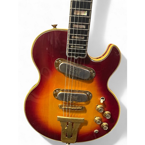 Vintage 1970s Gibson Custom L-5 cherryburst Solid Body Electric Guitar