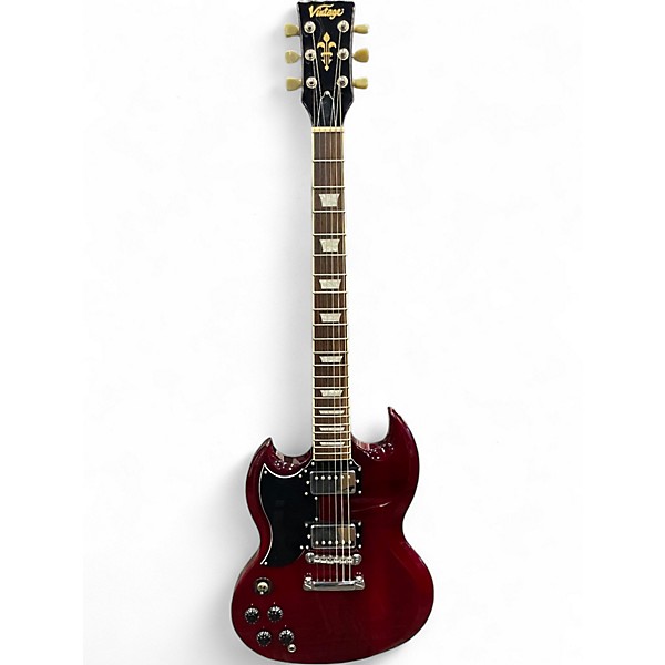 Used Vintage V6VW LEFT HANDED Heritage Cherry Electric Guitar