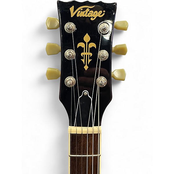 Used Vintage V6VW LEFT HANDED Heritage Cherry Electric Guitar