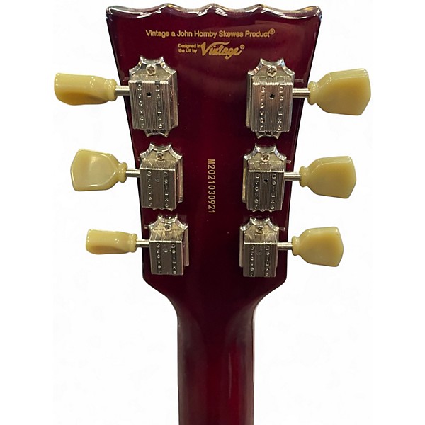 Used Vintage V6VW LEFT HANDED Heritage Cherry Electric Guitar