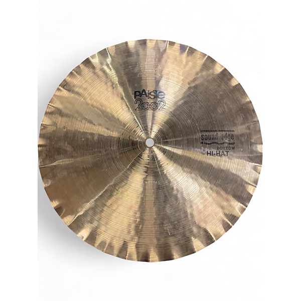 Used Paiste 14in 2002 Soundedge Hi-Hat Pair Cymbal
