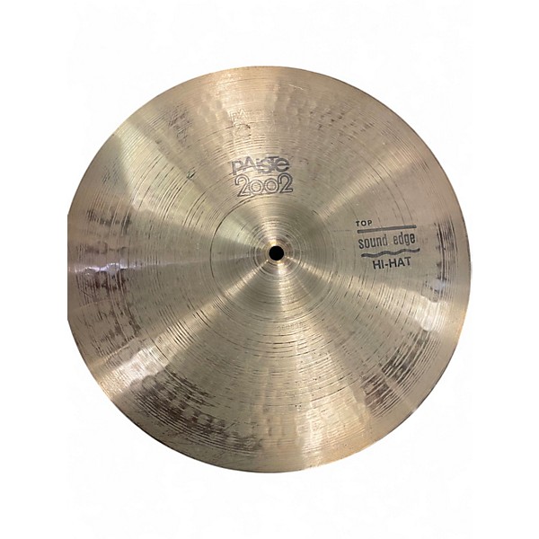 Used Paiste 14in 2002 Soundedge Hi-Hat Pair Cymbal