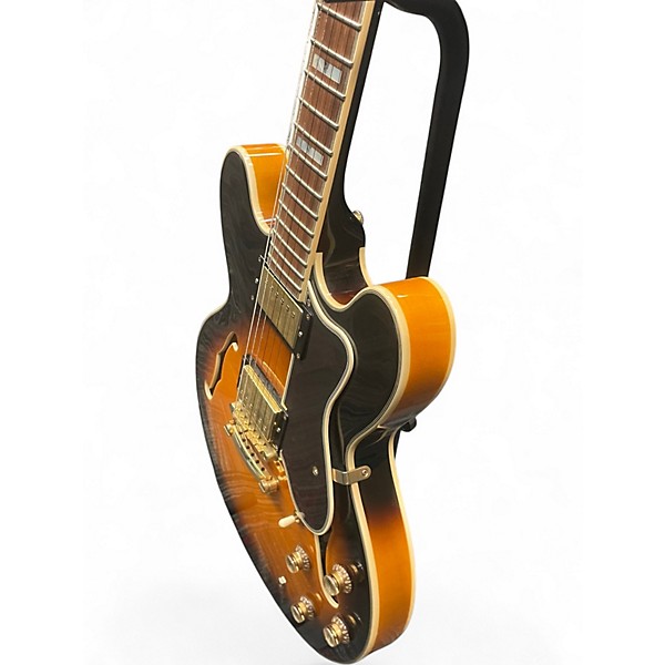 Used Epiphone Sheraton II 2 Tone Sunburst Hollow Body Electric Guitar