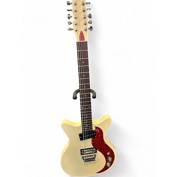Used Danelectro 59x12 Vintage White Solid Body Electric Guitar