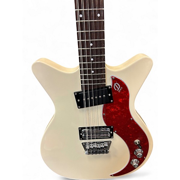Used Danelectro 59x12 Vintage White Solid Body Electric Guitar