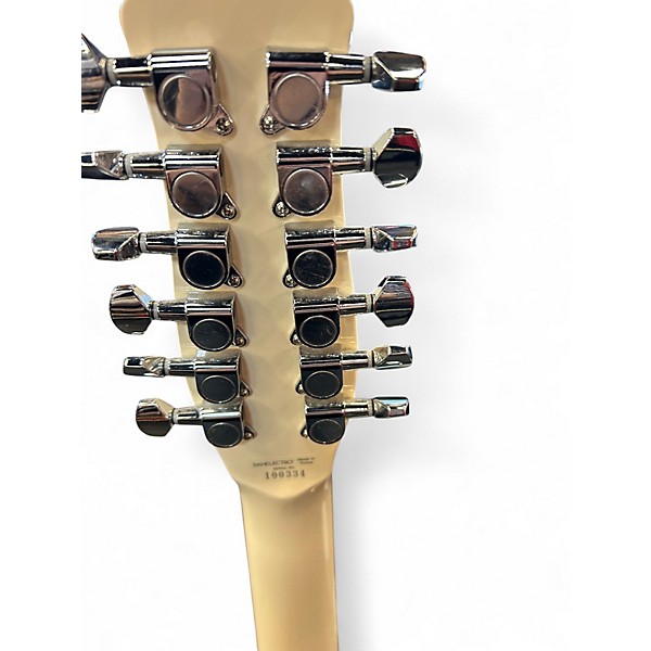 Used Danelectro 59x12 Vintage White Solid Body Electric Guitar