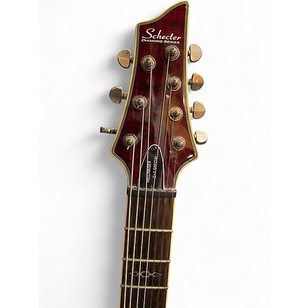 Used Schecter Guitar Research Hellraiser C7 7 String RED Solid Body Electric Guitar