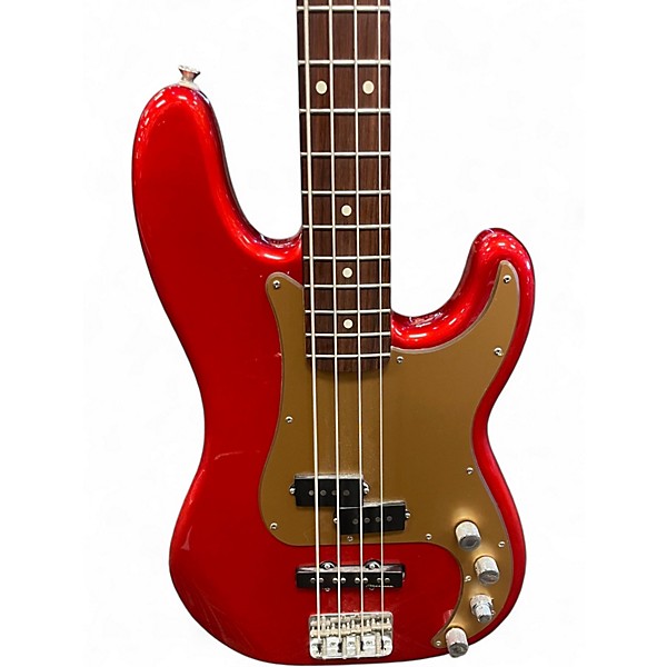 Used Fender Precision Bass Special Active Candy Apple Red Electric Bass Guitar