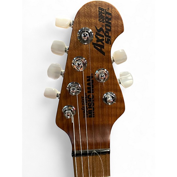 Used Ernie Ball Music Man Axis Super Sport HH QUILT TOP Solid Body Electric Guitar