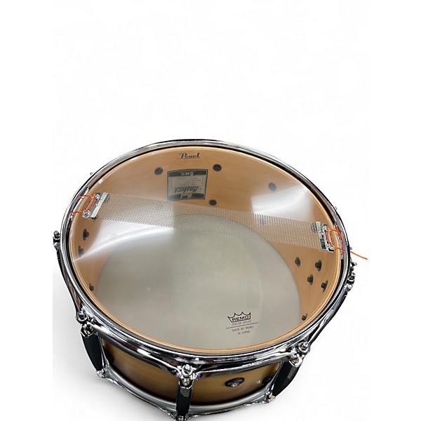 Used Pearl 6.5X14 Masters Maple Complete Tobacco Sunburst Drum