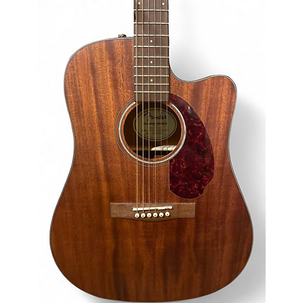 Used Fender cd60sce Mahogany Acoustic Electric Guitar