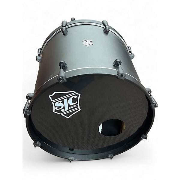 Used SJC Drums 4 Piece PATH FINDER GREY Drum Kit