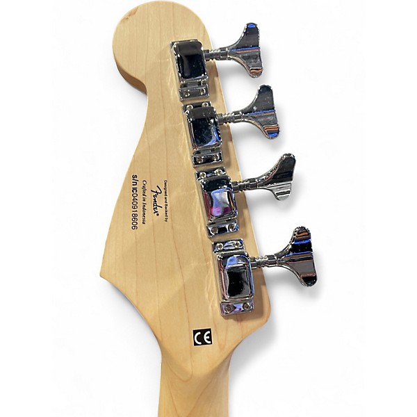 Used Squier Bronco Black Electric Bass Guitar