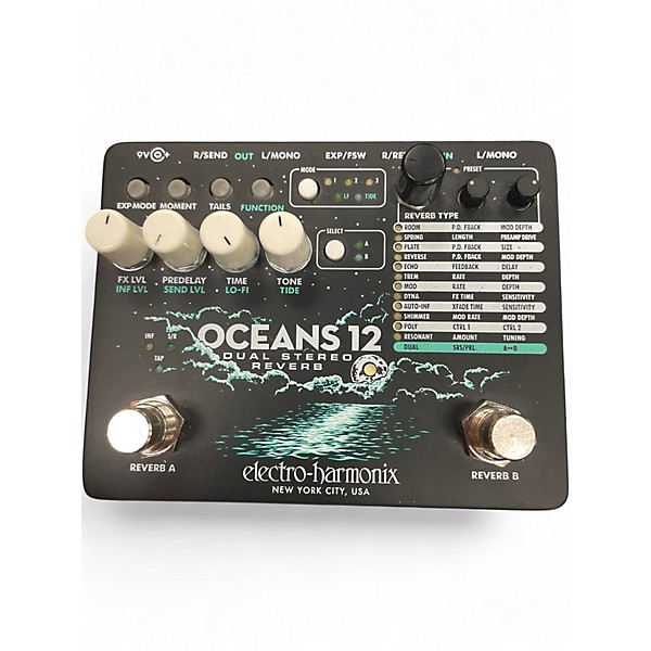 Used Electro-Harmonix OCEANS 12 Effect Pedal