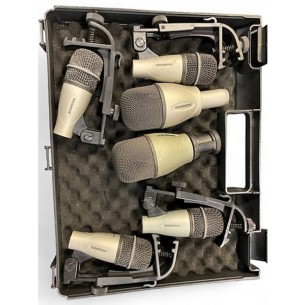 Used Samson Q 6 piece drum mic pack Drum Microphone