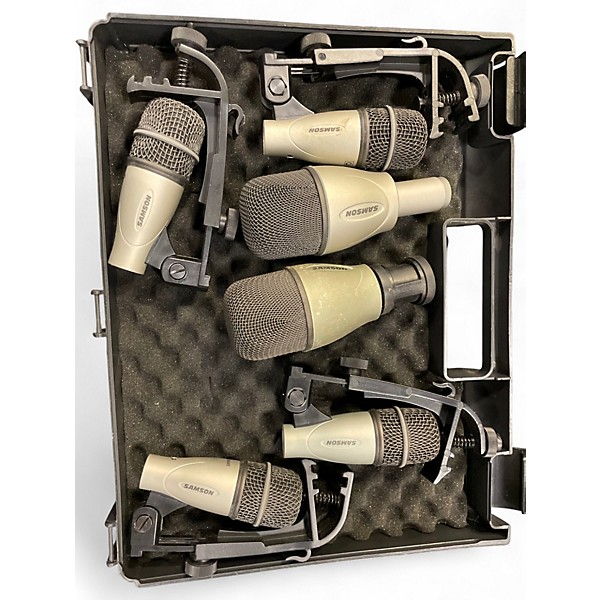 Used Samson Q 6 piece drum mic pack Drum Microphone