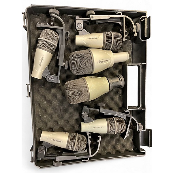 Used Samson Q 6 piece drum mic pack Drum Microphone