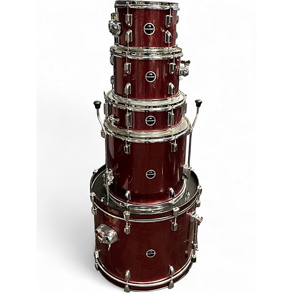 Used PDP by DW 5 Piece Encore Complete 5-Piece Drum Set With Hardware Ruby Red Drum Kit