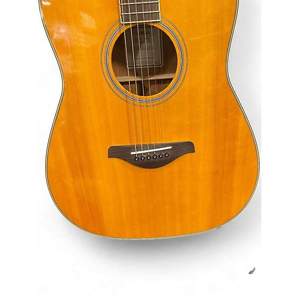 Used Yamaha FGTA TRANS ACOUSTIC Natural Acoustic Electric Guitar