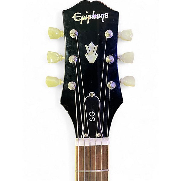 Used Epiphone SG Standard Metallic Black Solid Body Electric Guitar