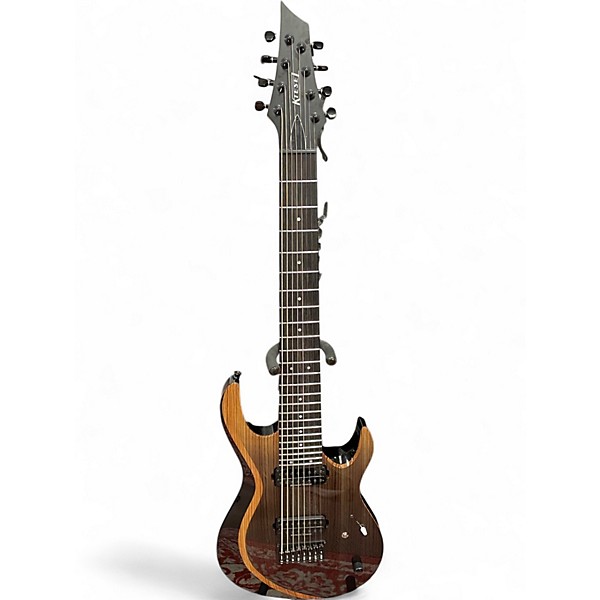 Used Kiesel Aries 8 String Brown Solid Body Electric Guitar