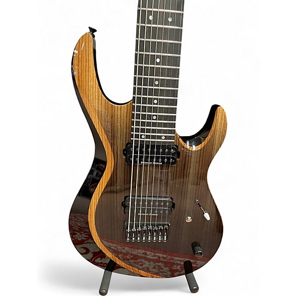 Used Kiesel Aries 8 String Brown Solid Body Electric Guitar