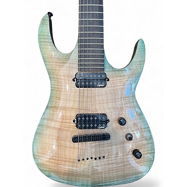 Used Agile SEPTOR 7 STRING GREEN BURST Solid Body Electric Guitar
