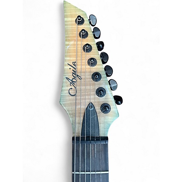 Used Agile SEPTOR 7 STRING GREEN BURST Solid Body Electric Guitar