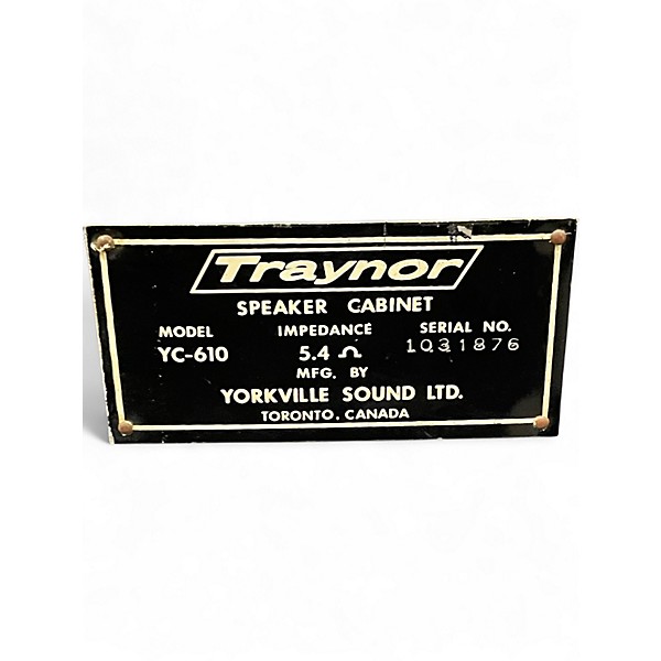 Vintage 1970s Traynor YC-610 Bass Cabinet