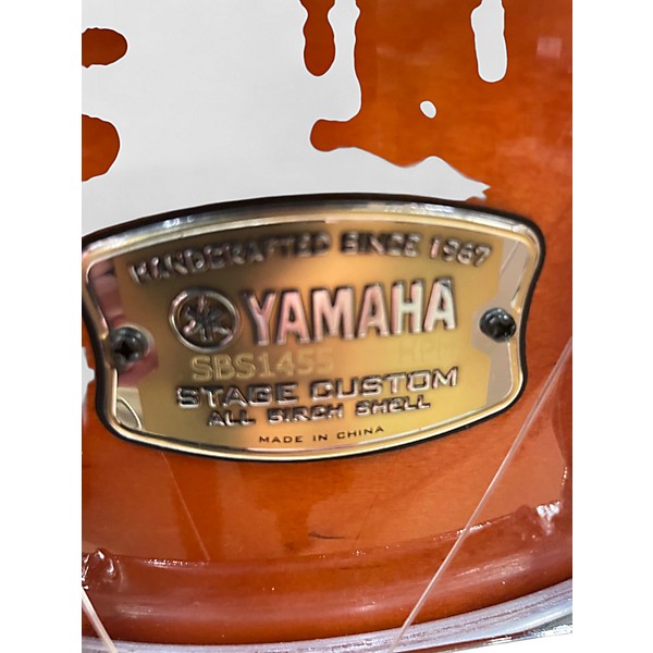 Used Yamaha 5.5X14 Stage Custom Snare Honey Amber Drum