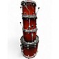 Used GMS 4 Piece 4 piece shell pack Red to Black Fade Drum Kit